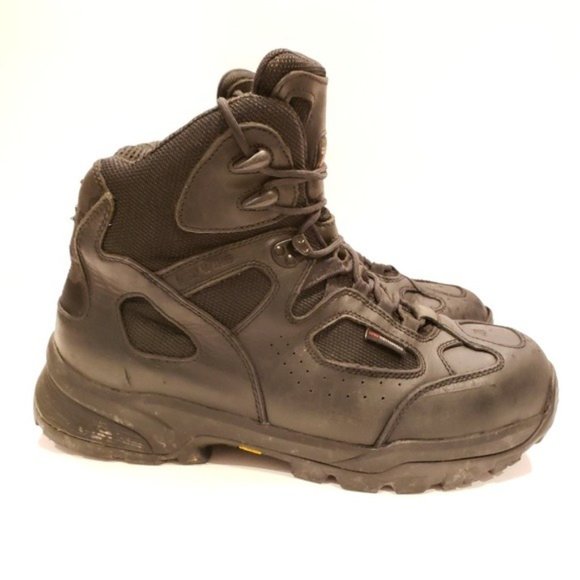 Red Wing Mens Black leather work boots size 11.5 black boots work - Picture 3 of 6